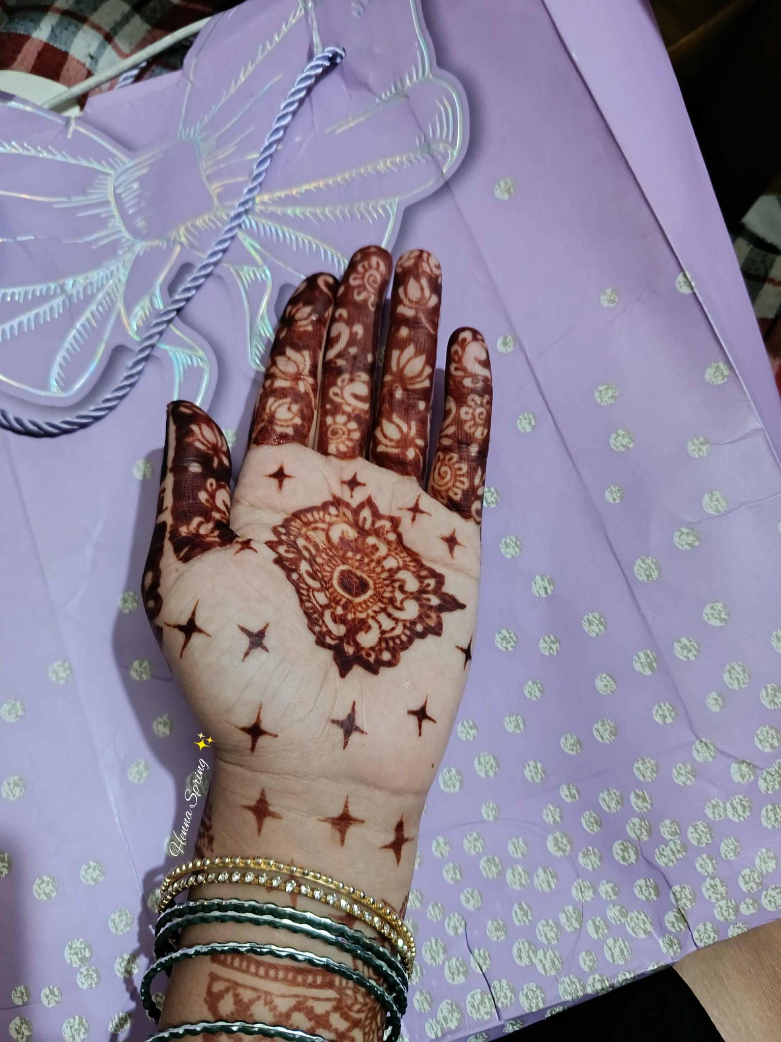 Intricate Mehedi Art
